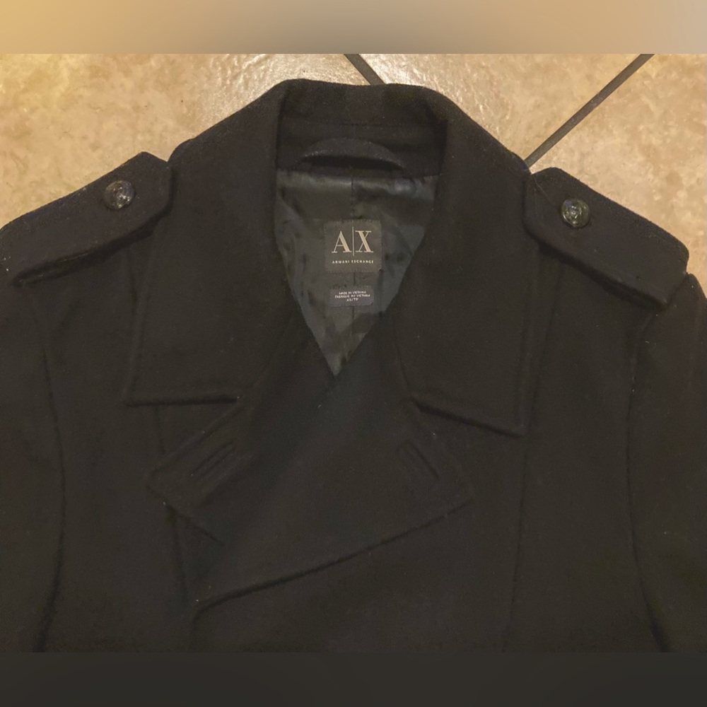 Armani Exchange pea coat size xs good condition